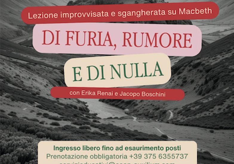 Immagine evento Di furia, rumore e di nulla
