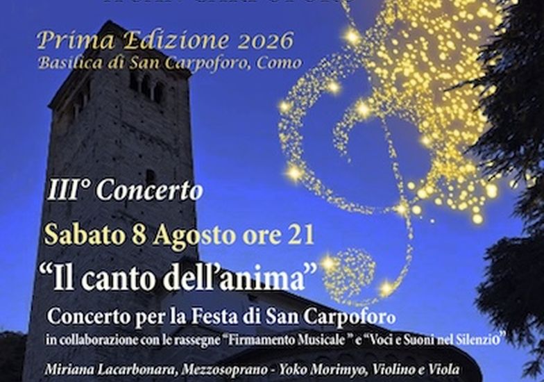 Immagine evento Il canto dell'anima